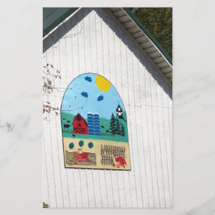 Lámina Un divertido barn quilt