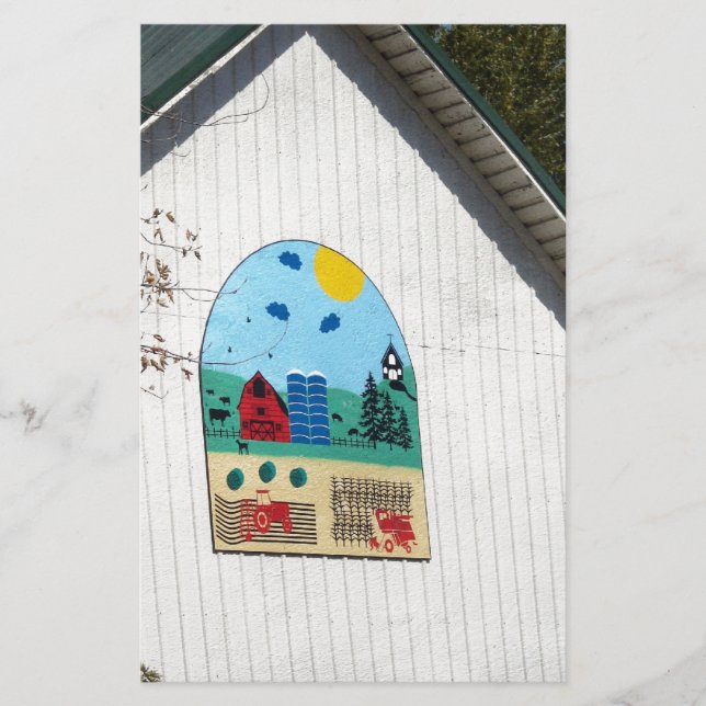 Lámina Un divertido barn quilt (Anverso)