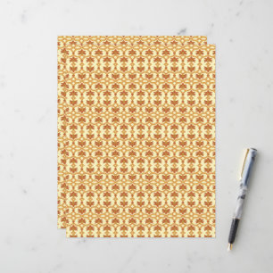 Lámina un fondo amarillo y blanco con un diseño intrincad
