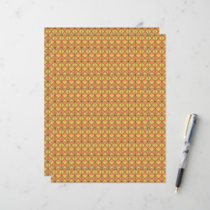 Lámina un fondo naranja y amarillo con un patrón