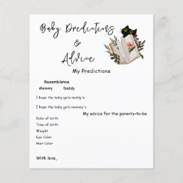 Lámina Un gato negro y un volante para la partida de Baby