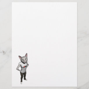 Lámina Un gracioso gato blanco siamés ama a los ratones