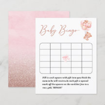 Un juego de bingo de ducha bearly