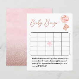 Lámina Un juego de bingo de ducha bearly