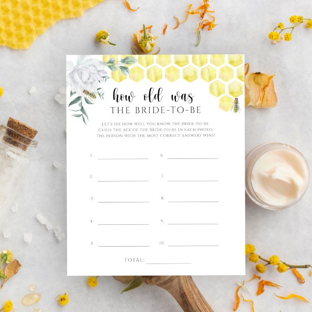 Lámina Un juego de flores de abeja ¿Qué edad tenía la nov (Subido por el creador)