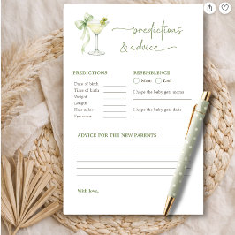 Lámina Un Juego de Predicciones y Consejos para la Fiesta