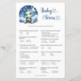 Lámina Un lindo bebé dino abrazando al oso de peluche Bab