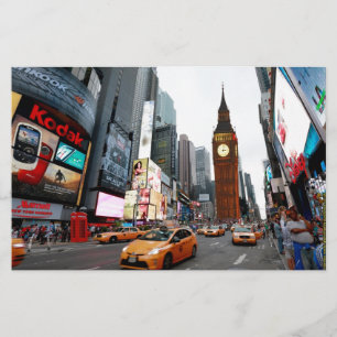 Lámina ¡Un Mundo Mezclado! - Nueva York y Londres