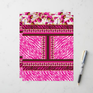 Lámina un papel pintado rosa y blanco con una cruz