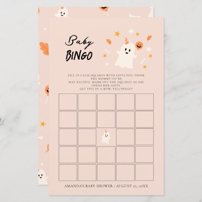 Lámina Un pequeño bote está casi a punto de ser Bingo (Anverso / Reverso)