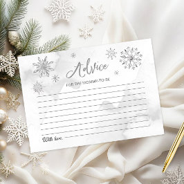 Lámina Un pequeño copo de nieve está en camino Baby Showe