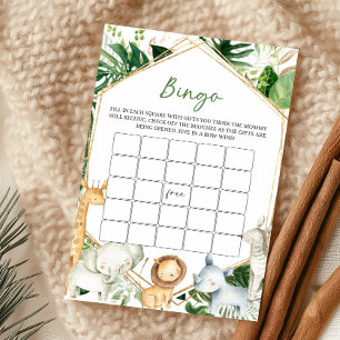 Lámina Un pequeño juego de bingo para la fiesta de bebé s
