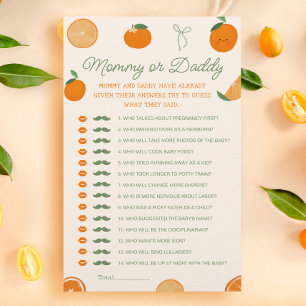 Lámina Un pequeño juego de mamá o papá de Baby Shower