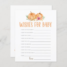 Lámina Un poco de calabaza Floral acuarela desea para el 