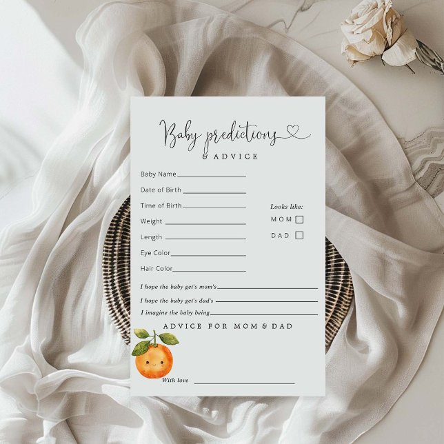 Lámina Un poco de Naranja cortizo consejos sobre predicci (Subido por el creador)