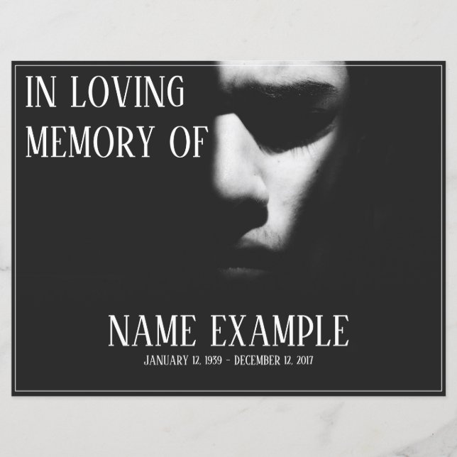 Lámina Una cara dormida a media sombra (Anverso)