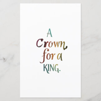 Lámina Una corona para un rey