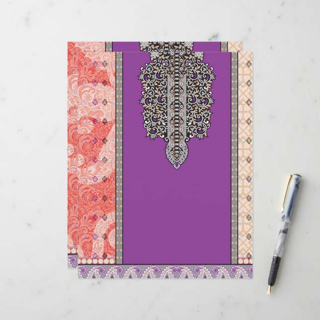 Lámina una imagen de una bufanda con un diseño en ella (Anverso/Reverso In Situ)