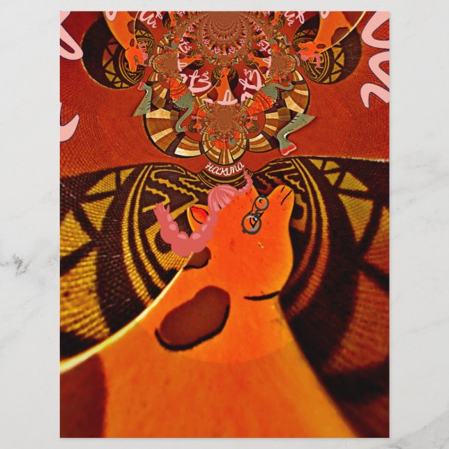 Lámina Una jirafa divertida: un encanto africano Kaleidos (Anverso)