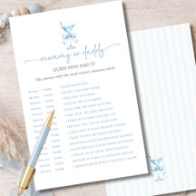 Una Mamá o Papá Tini Uno Azul Adivina Quién Lo Dij