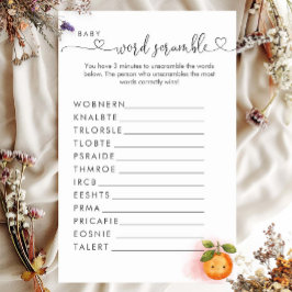 Lámina Una pequeña palabra de clementine Naranja cutie