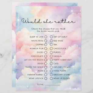 Lámina Unas Nubes De Sueño Prefieren Un Juego De Ducha De