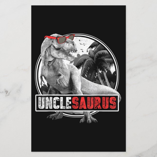 Lámina Unclesaurus Dinosaur Uncle Saurus (Anverso)