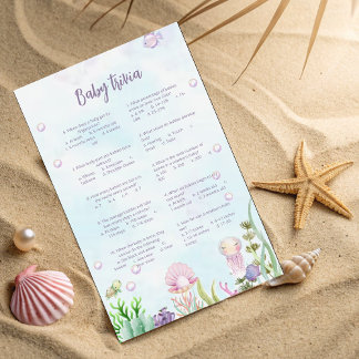 Lámina Under the Sea Baby Trivia