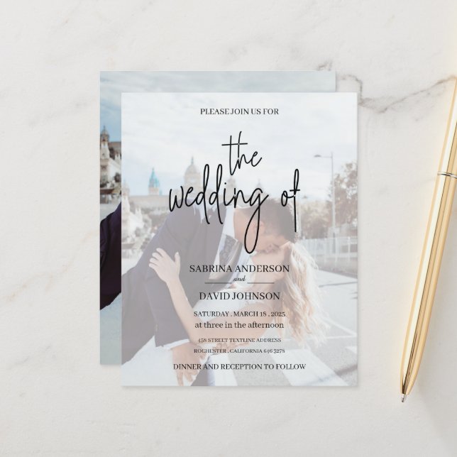 Lámina Únete a nosotros para la invitación a la foto del  (Anverso/Reverso In Situ)