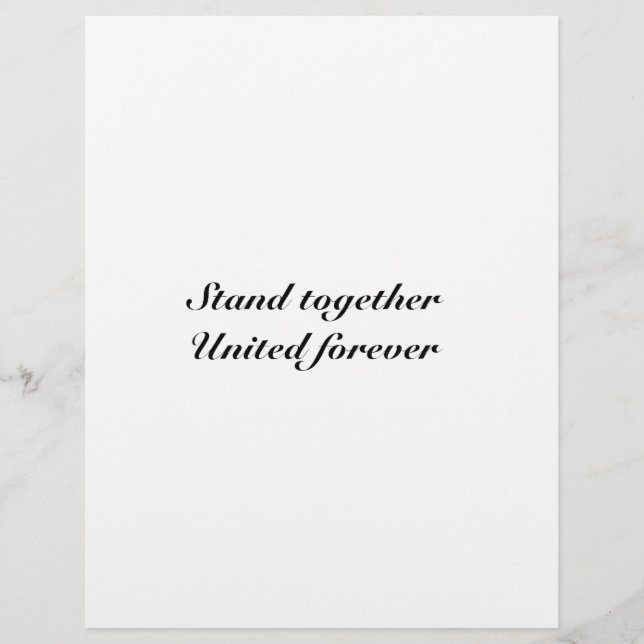 Lámina Unidos para siempre (Anverso)