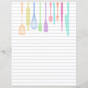 Lámina Utensilios de cocina retro