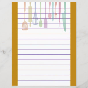 Lámina Utensilios de cocina retro