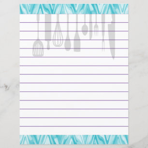 Lámina Utensilios de cocina Zigzag Chevron Retro