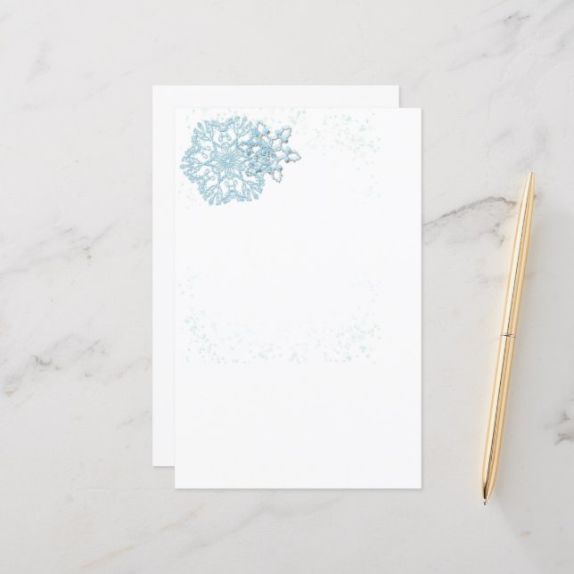 Lámina Vacaciones y copos de nieve en invierno (Anverso/Reverso In Situ)