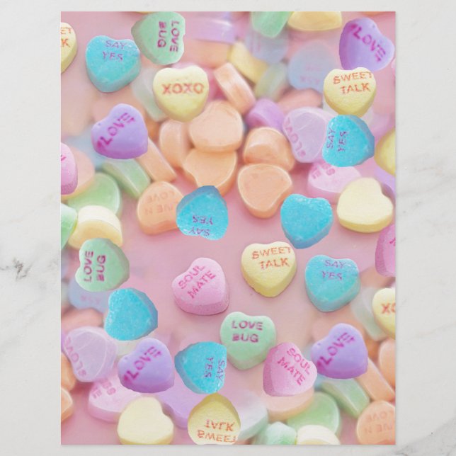 Lámina valentines caramelos (Anverso)
