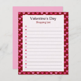 Lámina Valentine's Day Notepad