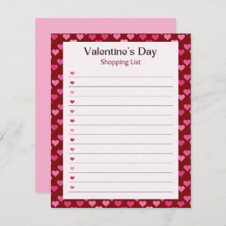 Lámina Valentine's Day Notepad