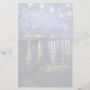 Lámina Van Gogh   Noche estrellada sobre el Ródano   1888