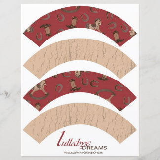 Lámina Vaquero Bebé Cupcake Wraper