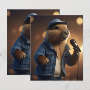 Lámina "Vaquero de Capybara: Serenading the Wild West"