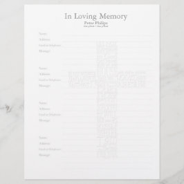 Lámina Vaso de la Biblia John14 con forma de cruz -