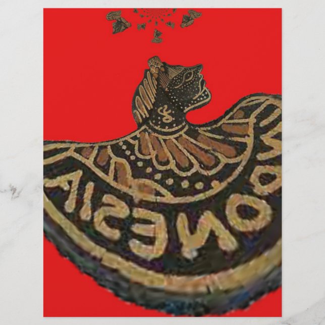 Lámina Vector de cosecha retro indonesio Hakuna Matata (Anverso)
