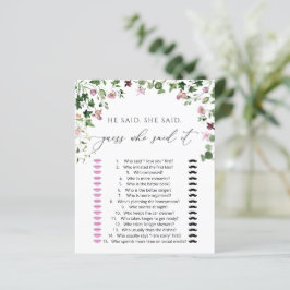 Lámina Vegetación acuática Dijo, dijo Shower Game