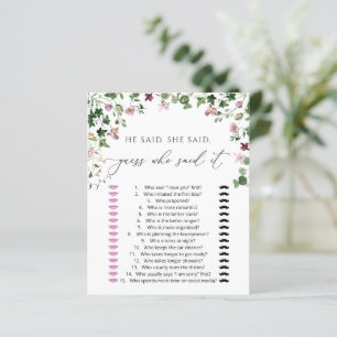 Lámina Vegetación acuática Dijo, dijo Shower Game