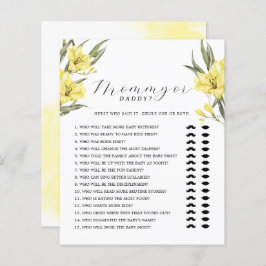 Lámina Vegetación Flores Amarillas Juego Mamá o Papi