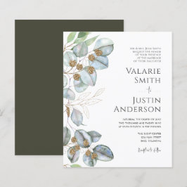 Lámina Vegetación formal Eucalyptus Invitación a la Boda