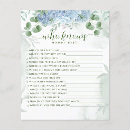 Lámina Vegetación hidrangea azul que conoce a mi bebé