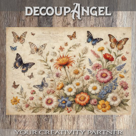 Lámina Vegetales primaverales #4 - Decoupage -