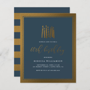 Lámina Velas azules y doradas de la marina de presupuesto