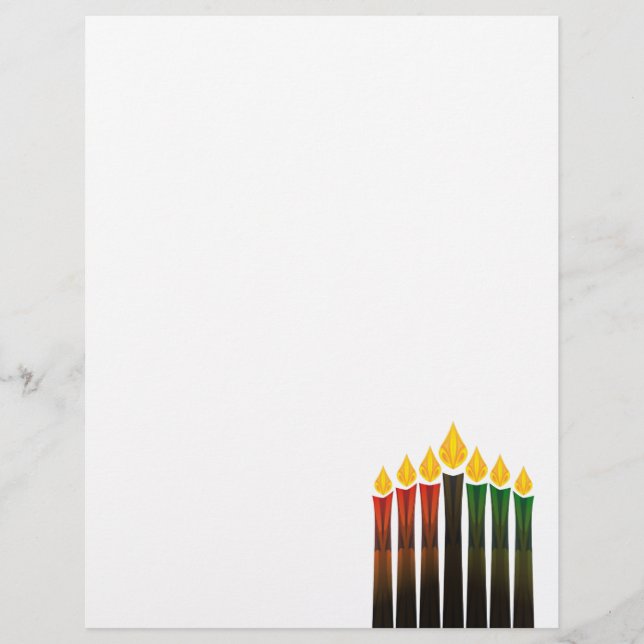 Lámina velas de kwanzaa (Anverso)
